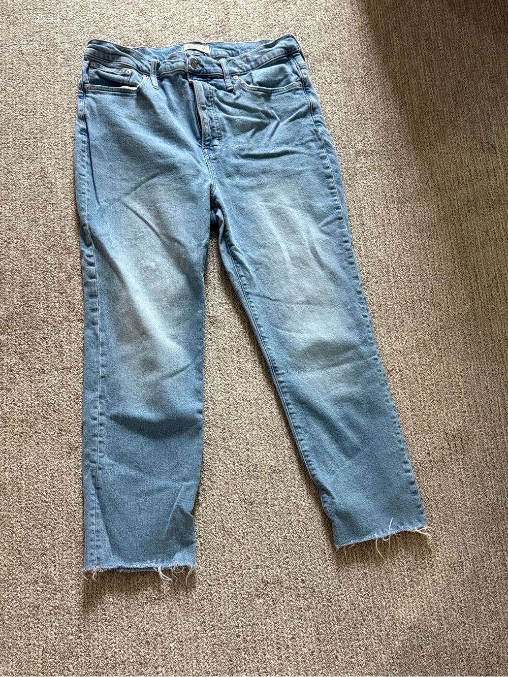 Madewell The Perfect Vintage Jean Cropped Straight & Stretchy -Size 32
